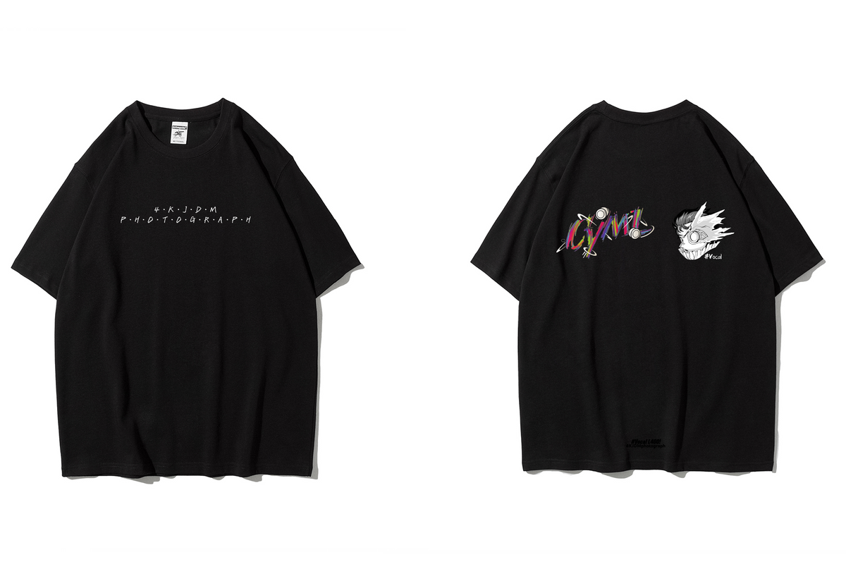 CYML × 4KJDM Heavyweight Embroidered Graphic T-Shirt (280 GSM)